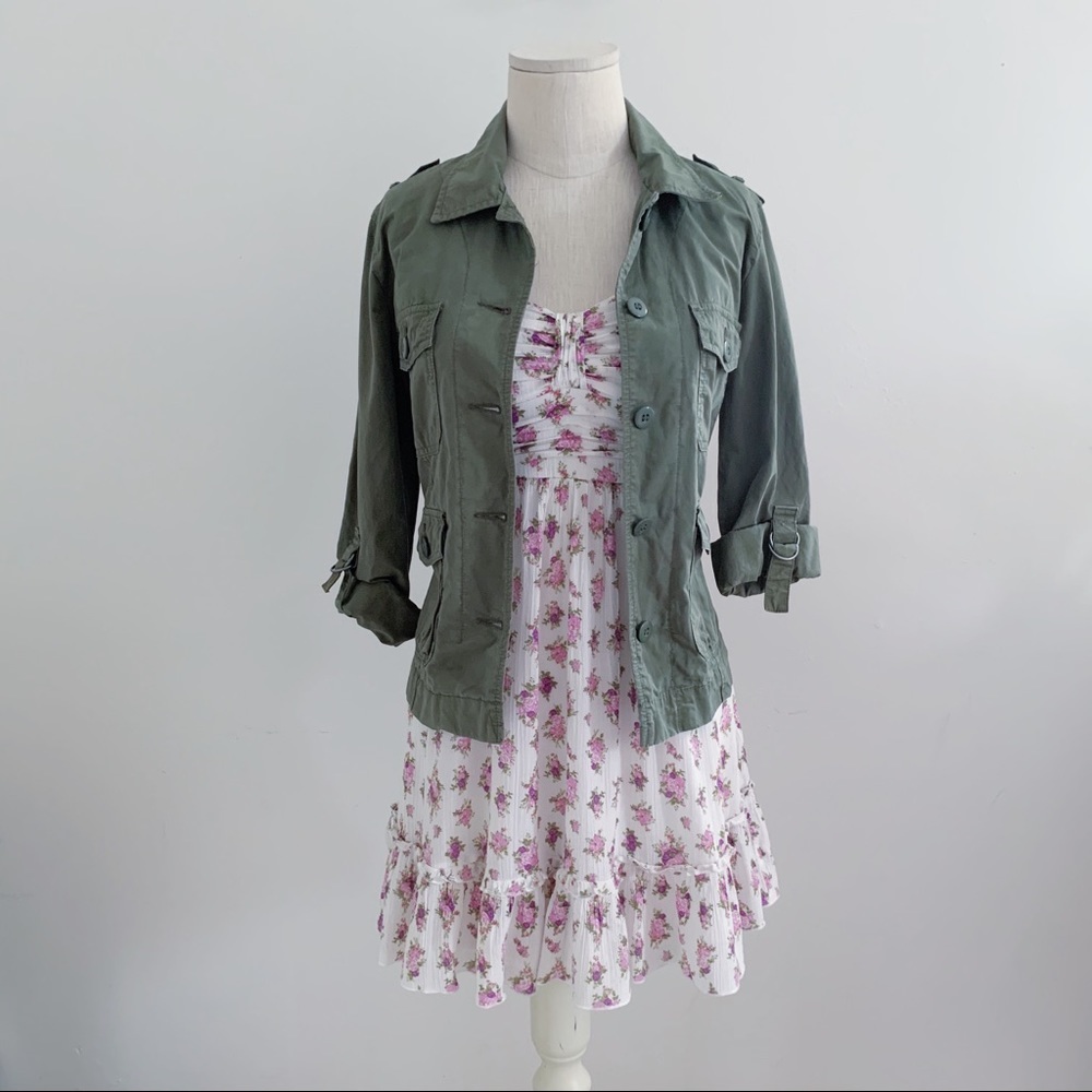 Nordstrom BP Trixxi White Lavender Floral Dress